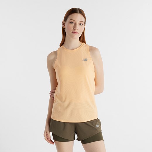 Koszulka damska New Balance WT41280PAE – pomarańczowa ze sklepu New Balance Poland w kategorii Bluzki damskie - zdjęcie 185753692