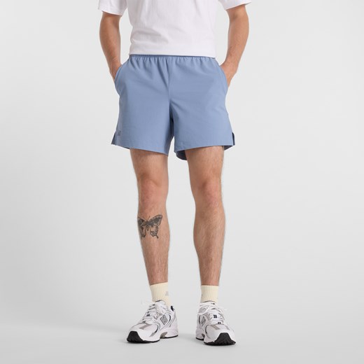 Spodenki męskie New Balance MS51402DUS – niebieskie ze sklepu New Balance Poland w kategorii Spodenki męskie - zdjęcie 185753702