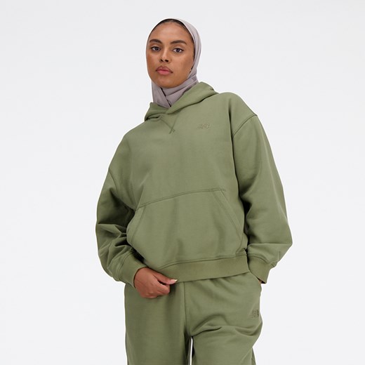 Bluza damska New Balance WT41537DEK – zielona ze sklepu New Balance Poland w kategorii Bluzy damskie - zdjęcie 185753823