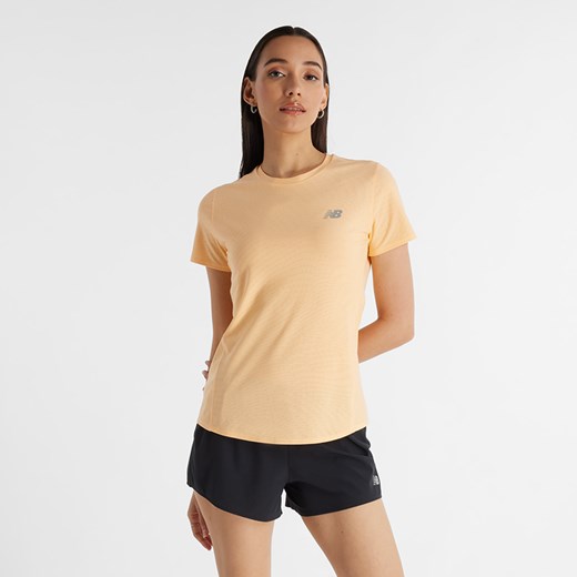 Koszulka damska New Balance WT41281PAE – pomarańczowa ze sklepu New Balance Poland w kategorii Bluzki damskie - zdjęcie 185753864