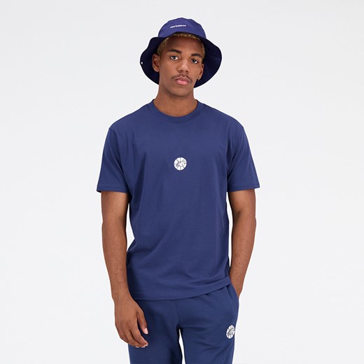 Koszulka męska New Balance MT23582NNY – granatowa ze sklepu New Balance Poland w kategorii T-shirty męskie - zdjęcie 185753900