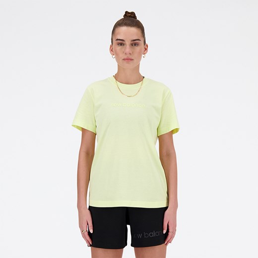 Koszulka damska New Balance WT41554LLT – zielona ze sklepu New Balance Poland w kategorii Bluzki damskie - zdjęcie 185753910