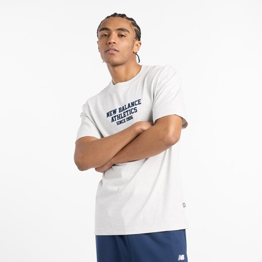 Koszulka męska New Balance MT51526AHH – szara ze sklepu New Balance Poland w kategorii T-shirty męskie - zdjęcie 185753934
