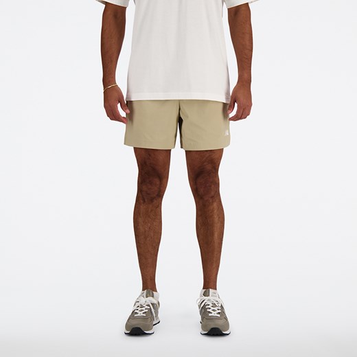 Spodenki męskie New Balance MS41517SOT – beżowe ze sklepu New Balance Poland w kategorii Spodenki męskie - zdjęcie 185753944