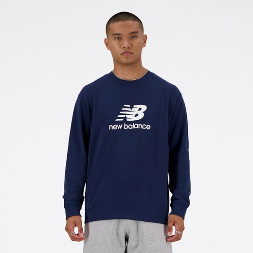 Bluza męska New Balance MT41500NNY – granatowa ze sklepu New Balance Poland w kategorii Bluzy męskie - zdjęcie 185753952
