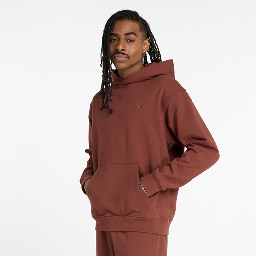 Bluza męska New Balance MT41534ROK – brązowa ze sklepu New Balance Poland w kategorii Bluzy męskie - zdjęcie 185754012