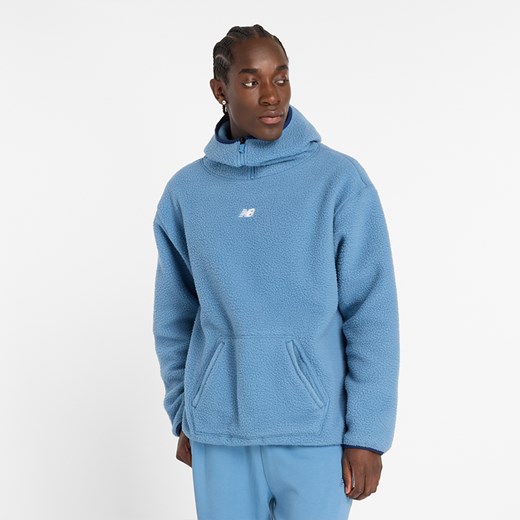 Bluza męska New Balance MT44584HEB – niebieska ze sklepu New Balance Poland w kategorii Bluzy męskie - zdjęcie 185754034