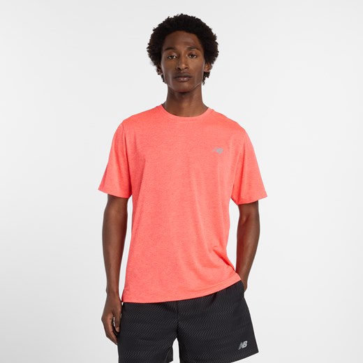 Koszulka męska New Balance MT41253URR – pomarańczowa ze sklepu New Balance Poland w kategorii T-shirty męskie - zdjęcie 185754041