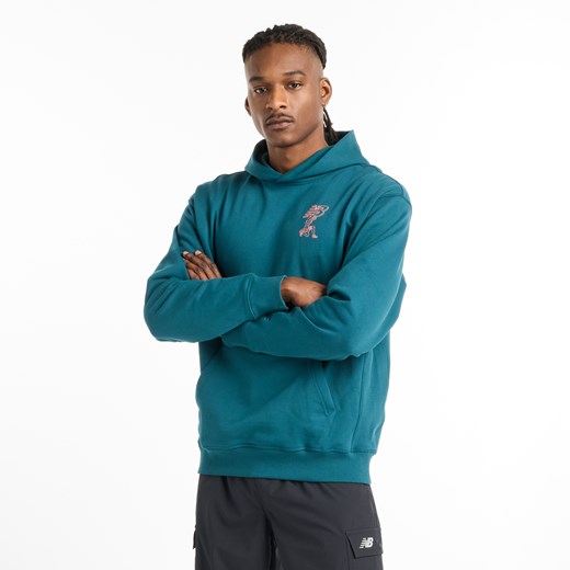 Bluza męska New Balance MT51979DOE  – niebieska ze sklepu New Balance Poland w kategorii Bluzy męskie - zdjęcie 185754090