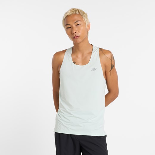 Koszulka męska New Balance MT43512CYS – zielona ze sklepu New Balance Poland w kategorii T-shirty męskie - zdjęcie 185754132