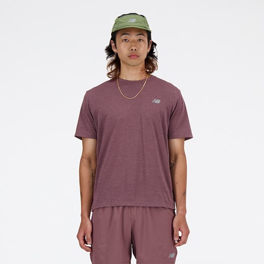 Koszulka męska New Balance MT41253LRC – fioletowa ze sklepu New Balance Poland w kategorii T-shirty męskie - zdjęcie 185754142