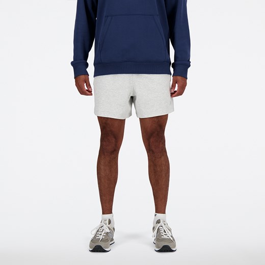 Spodenki męskie New Balance MS41511AHH – szare ze sklepu New Balance Poland w kategorii Spodenki męskie - zdjęcie 185754164