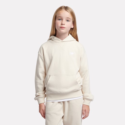 Bluza dziecięca New Balance LAKG0056LIN – beżowa ze sklepu New Balance Poland w kategorii Bluzy dziewczęce - zdjęcie 185754180