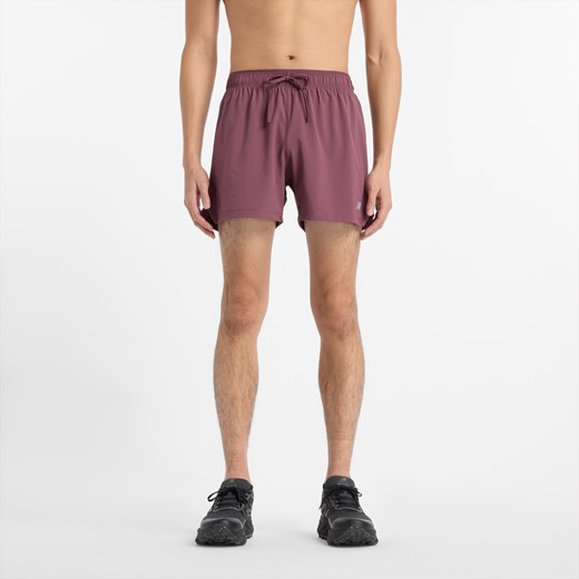 Spodenki męskie New Balance MS41286FDP – bordowe ze sklepu New Balance Poland w kategorii Spodenki męskie - zdjęcie 185754213