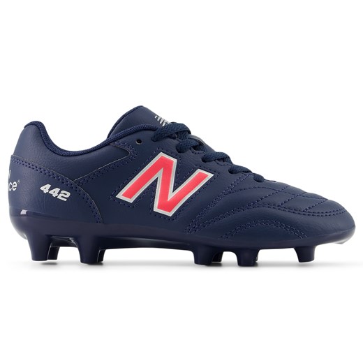 Korki dziecięce New Balance 442 ACADEMY JNR FG V2 JS43FMP2 – granatowe ze sklepu New Balance Poland w kategorii Buty sportowe dziecięce - zdjęcie 185754222