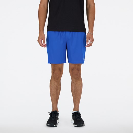 Spodenki męskie New Balance MS41288BUL – niebieskie ze sklepu New Balance Poland w kategorii Spodenki męskie - zdjęcie 185754284