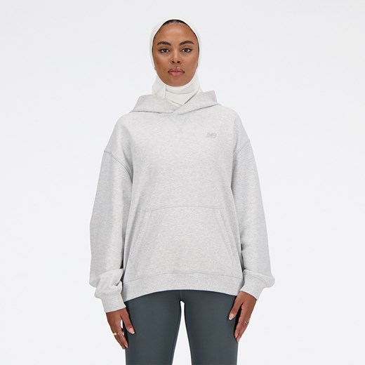 Bluza damska New Balance WT41537AHH – szara ze sklepu New Balance Poland w kategorii Bluzy damskie - zdjęcie 185754302