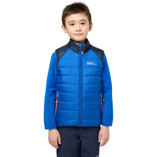 Jack Wolfskin Kamizelka pikowana &quot;Zenon&quot; w kolorze niebieskim ze sklepu Limango Polska w kategorii Kamizelki chłopięce - zdjęcie 185756122