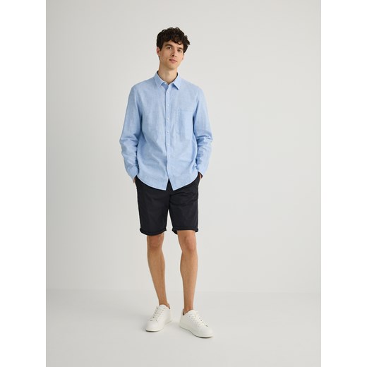 Reserved - Szorty chino slim - czarny ze sklepu Reserved w kategorii Spodenki męskie - zdjęcie 185756942