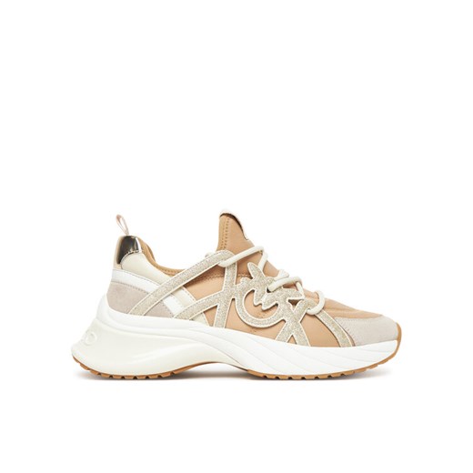 Sneakersy PINKO Ariel 01 SS0023T038 Beżowy ze sklepu eobuwie.pl w kategorii Buty sportowe damskie - zdjęcie 185757161