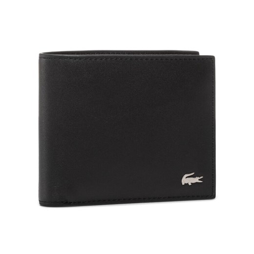 Duży Portfel Męski Lacoste Small Billfold NH1115FG Czarny ze sklepu eobuwie.pl w kategorii Portfele męskie - zdjęcie 185757172