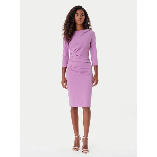 Rinascimento Sukienka koktajlowa CFC0126154003 Różowy Slim Fit ze sklepu MODIVO w kategorii Sukienki - zdjęcie 185757484