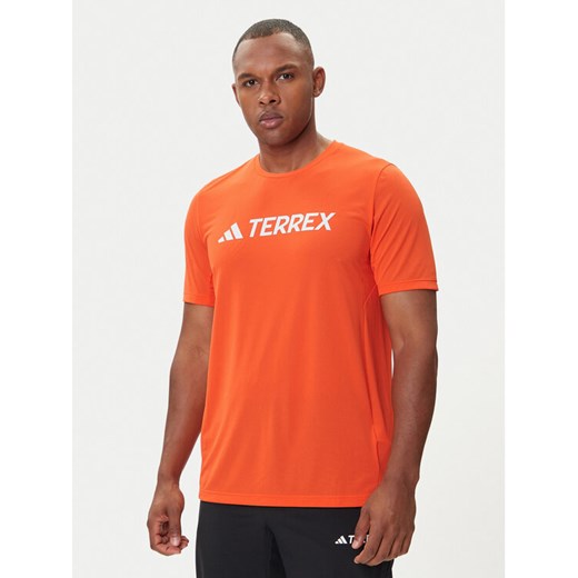 adidas T-Shirt Terrex Multi Climacool Logo Tech JI9236 Pomarańczowy Regular Fit ze sklepu MODIVO w kategorii T-shirty męskie - zdjęcie 185757514