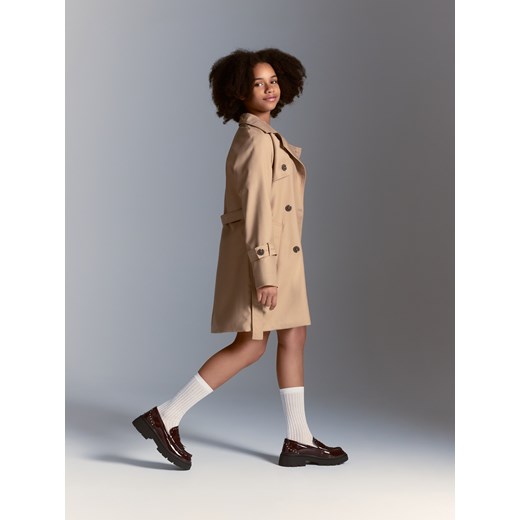 Reserved - Lakierowane loafersy - bordowy ze sklepu Reserved w kategorii Półbuty dziecięce - zdjęcie 185758284