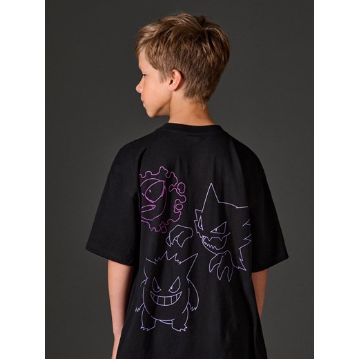 Sinsay - Koszulka z nadrukiem na plecach - czarny Sinsay 164 (13-14 l) Sinsay