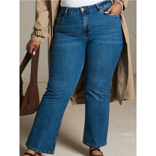 Sinsay - Jeansy bootcut - niebieski ze sklepu Sinsay w kategorii Jeansy damskie - zdjęcie 185759002