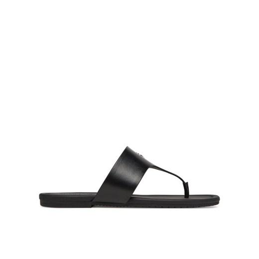Japonki Calvin Klein Jeans Flat Sandal Toepost Mg YW0YW01691 Czarny ze sklepu eobuwie.pl w kategorii Klapki damskie - zdjęcie 185760152