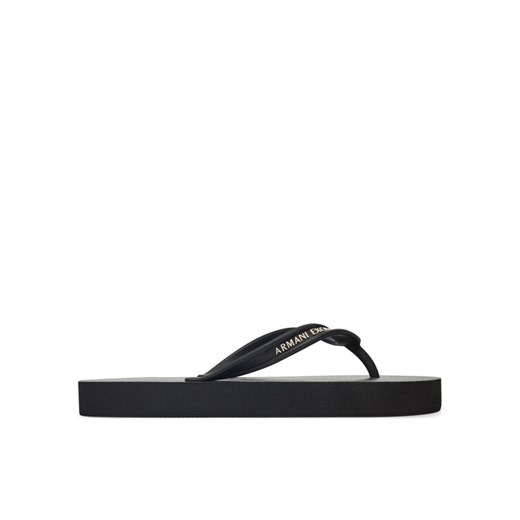Japonki Armani Exchange XDQ010 XV700 N642 Czarny ze sklepu eobuwie.pl w kategorii Klapki damskie - zdjęcie 185760252