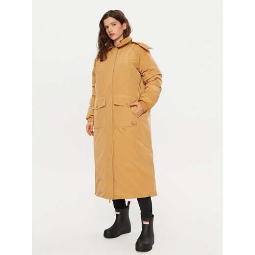 Hunter Płaszcz przejściowy HARW0014242 Brązowy Regular Fit ze sklepu MODIVO w kategorii Płaszcze damskie - zdjęcie 185761160