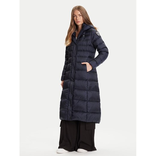 Blauer Płaszcz zimowy 25WBLDK03101 Granatowy Regular Fit ze sklepu MODIVO w kategorii Płaszcze damskie - zdjęcie 185761192