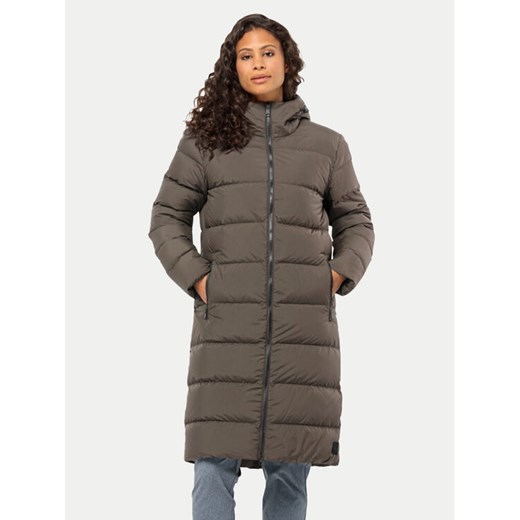 Jack Wolfskin Płaszcz zimowy Frozen Palace Coat 1204133 Brązowy Regular Fit ze sklepu MODIVO w kategorii Kurtki damskie - zdjęcie 185761242