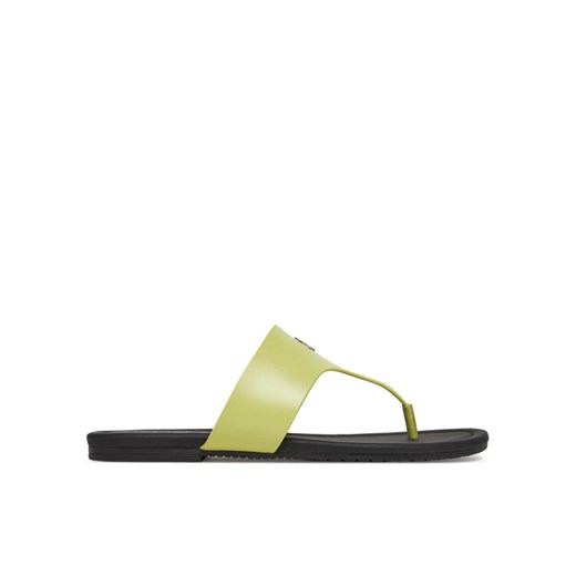 Calvin Klein Jeans Japonki Flat Sandal Toepost Mg YW0YW01691 Zielony ze sklepu MODIVO w kategorii Klapki damskie - zdjęcie 185761263