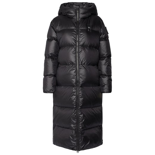 Blauer Płaszcz zimowy 25WBLDK03161 Czarny Regular Fit ze sklepu MODIVO w kategorii Płaszcze damskie - zdjęcie 185761272