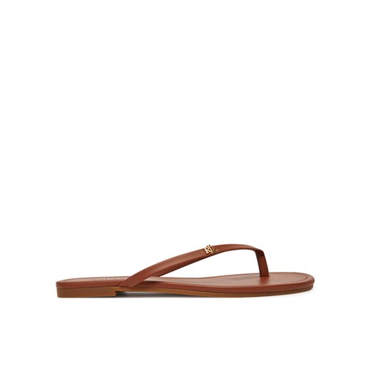 LAUREN RALPH LAUREN Japonki Raquel 802953931006 Brązowy ze sklepu MODIVO w kategorii Klapki damskie - zdjęcie 185761284