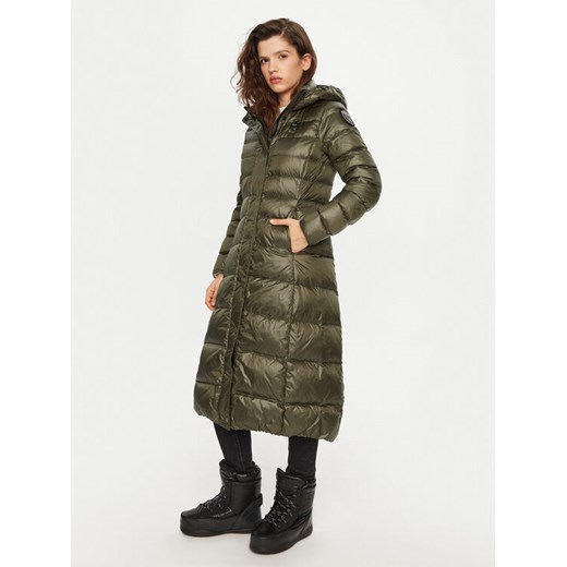 Blauer Płaszcz zimowy 24WBLDK03040 Zielony Regular Fit ze sklepu MODIVO w kategorii Kurtki damskie - zdjęcie 185761311
