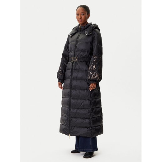 TWINSET Płaszcz zimowy 252TP2430 Czarny Regular Fit ze sklepu MODIVO w kategorii Płaszcze damskie - zdjęcie 185761333
