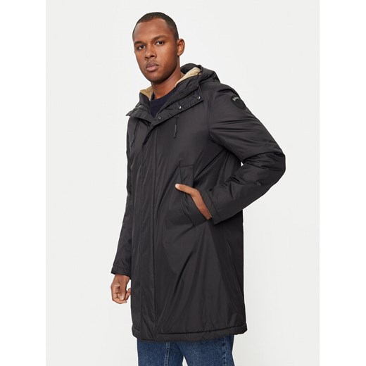 Blauer Płaszcz przejściowy 24WBLUK11279 Czarny Regular Fit ze sklepu MODIVO w kategorii Kurtki męskie - zdjęcie 185761373
