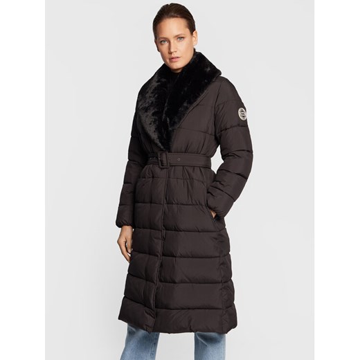 TWINSET Płaszcz przejściowy 222TT2230 Czarny Regular Fit ze sklepu MODIVO w kategorii Kurtki damskie - zdjęcie 185761410