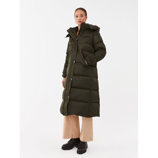 Guess Płaszcz zimowy W3BL41 WFSW2 Khaki Regular Fit ze sklepu MODIVO w kategorii Płaszcze damskie - zdjęcie 185761554
