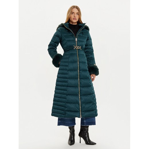 Marciano Guess Płaszcz zimowy Jastin 4BGL20 7187A Zielony Regular Fit ze sklepu MODIVO w kategorii Kurtki damskie - zdjęcie 185761602