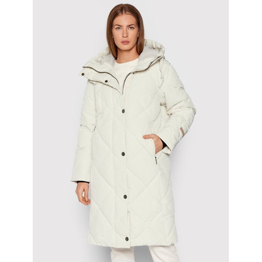 Didriksons Płaszcz zimowy Torun 503868 Écru Relaxed Fit ze sklepu MODIVO w kategorii Płaszcze damskie - zdjęcie 185761610