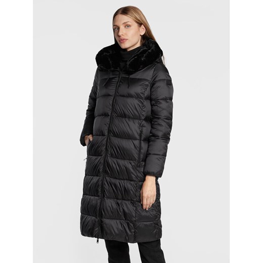 CMP Płaszcz zimowy 32K3086F Czarny Regular Fit ze sklepu MODIVO w kategorii Płaszcze damskie - zdjęcie 185761760