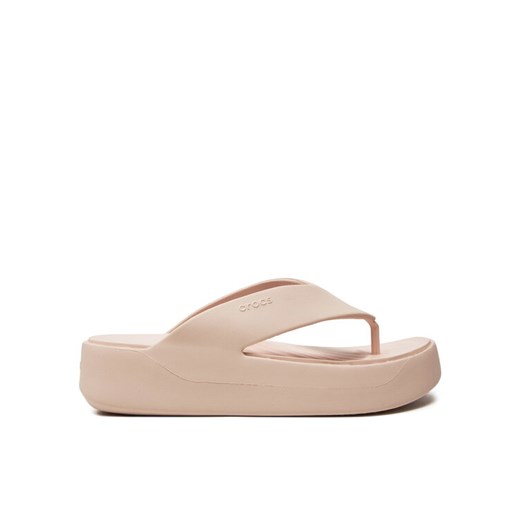 Crocs Japonki 209410 Beżowy ze sklepu MODIVO w kategorii Klapki damskie - zdjęcie 185761773