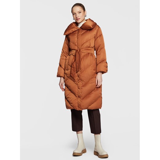 Marella Płaszcz zimowy Agnelli 34960227 Brązowy Regular Fit ze sklepu MODIVO w kategorii Płaszcze damskie - zdjęcie 185761793