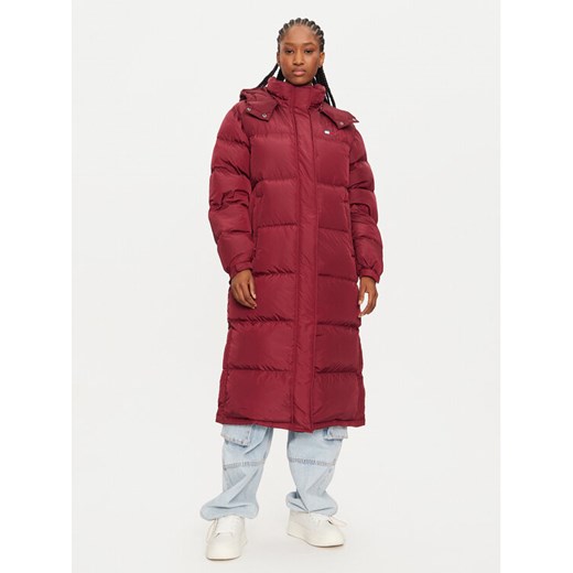 Tommy Jeans Płaszcz zimowy Alaska DW0DW18860 Bordowy Regular Fit ze sklepu MODIVO w kategorii Kurtki damskie - zdjęcie 185761803