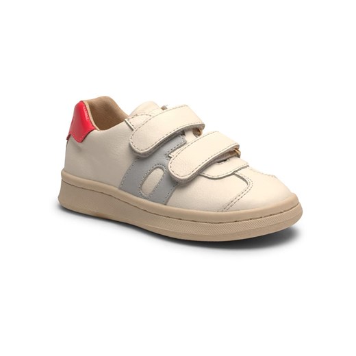 bisgaard Skórzane sneakersy w kolorze kremowo-czerwono-szarym Bisgaard 28 okazyjna cena Limango Polska